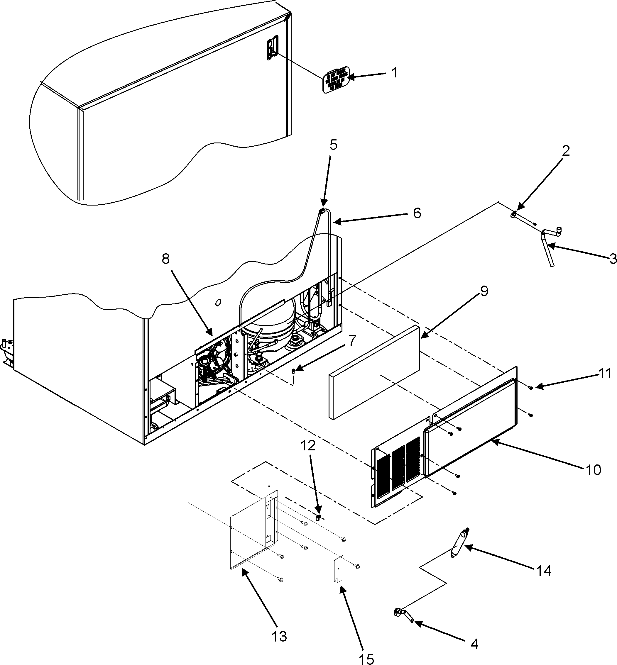 Maytag GSB2654HEQ cabinet back diagram