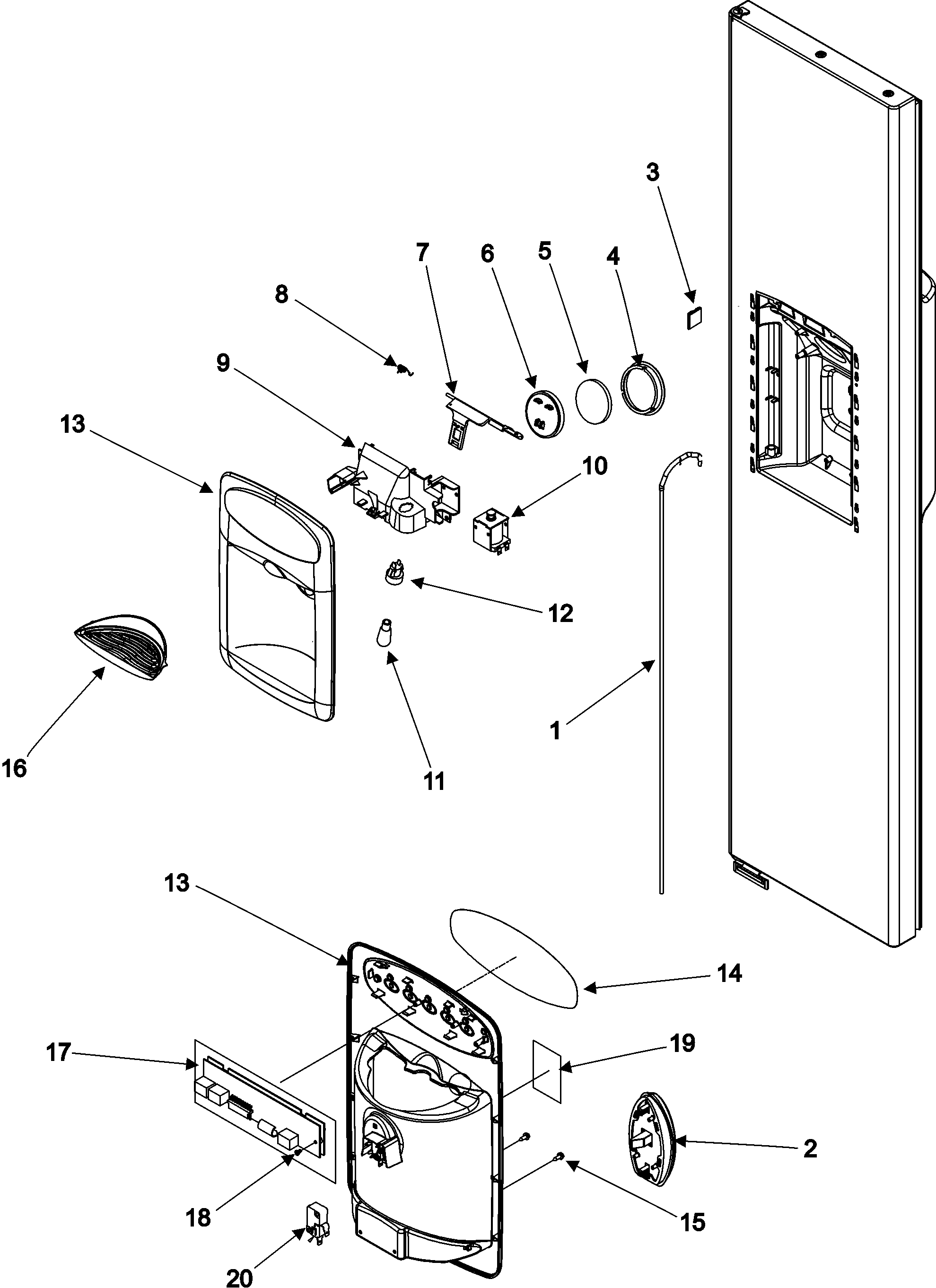 Maytag MSD2351HES fountain diagram