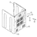 Maytag MDE9420AYW cabinet-rear diagram