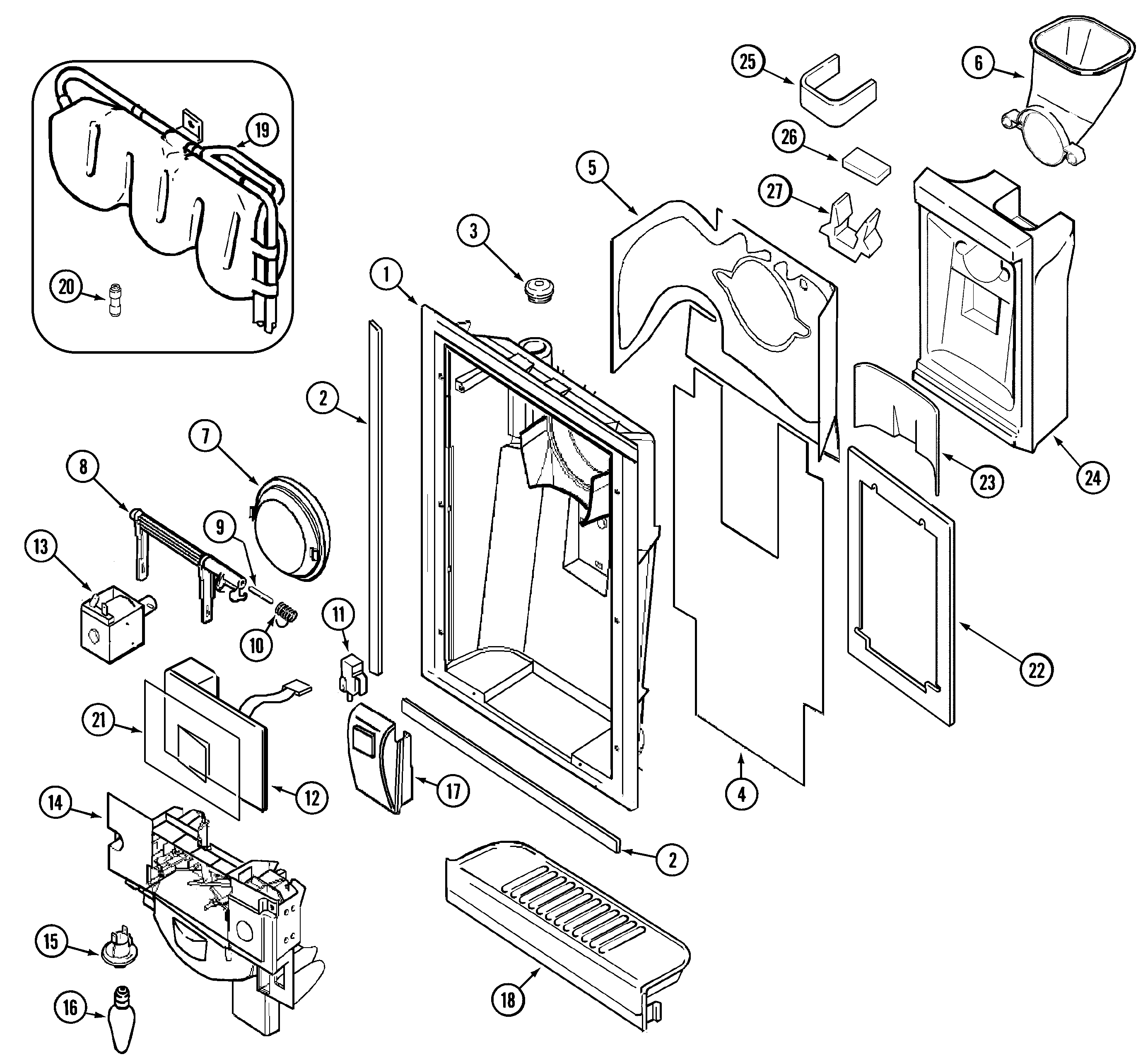 Maytag GC2228EED9 fountain diagram