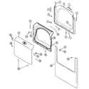 Maytag MDE3050AGW door diagram