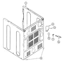 Maytag MDE3500AYW cabinet-rear diagram