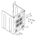 Maytag MDE5960AYW cabinet-rear diagram