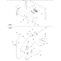 Amana ARG7600WW-P1143387NWW backguard and gas supply diagram