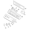 Maytag MDG7758AWW control panel diagram