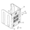 Maytag MDG7758AWW cabinet-rear diagram