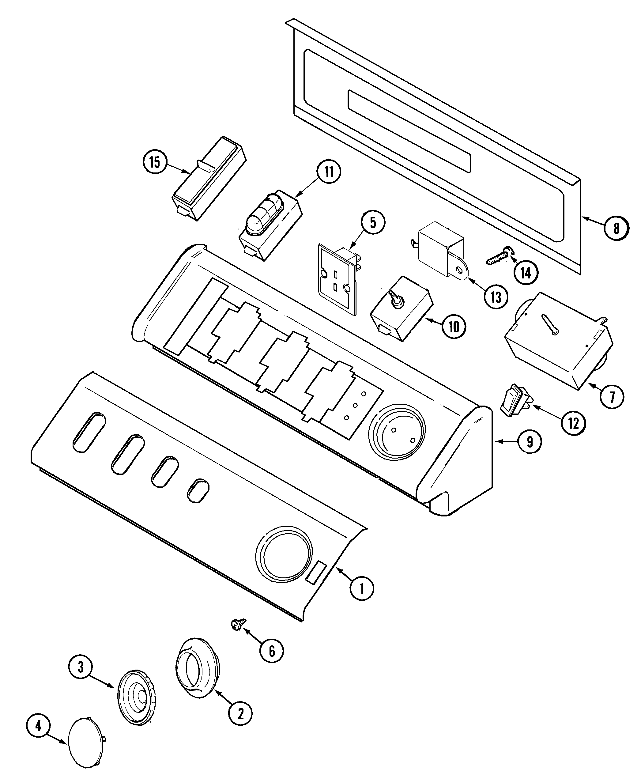 Maytag MDE8757AYQ control panel diagram