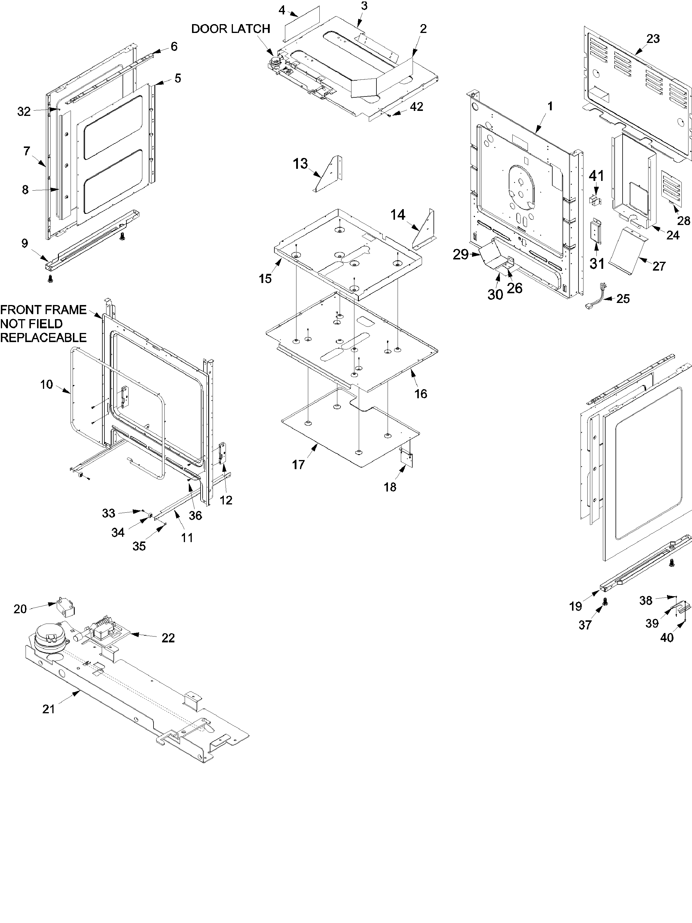 Amana ACF3315AT-PACF3315AT2 cabinet diagram