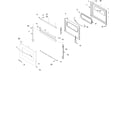 Amana ACF3315AT-PACF3315AT2 oven door diagram
