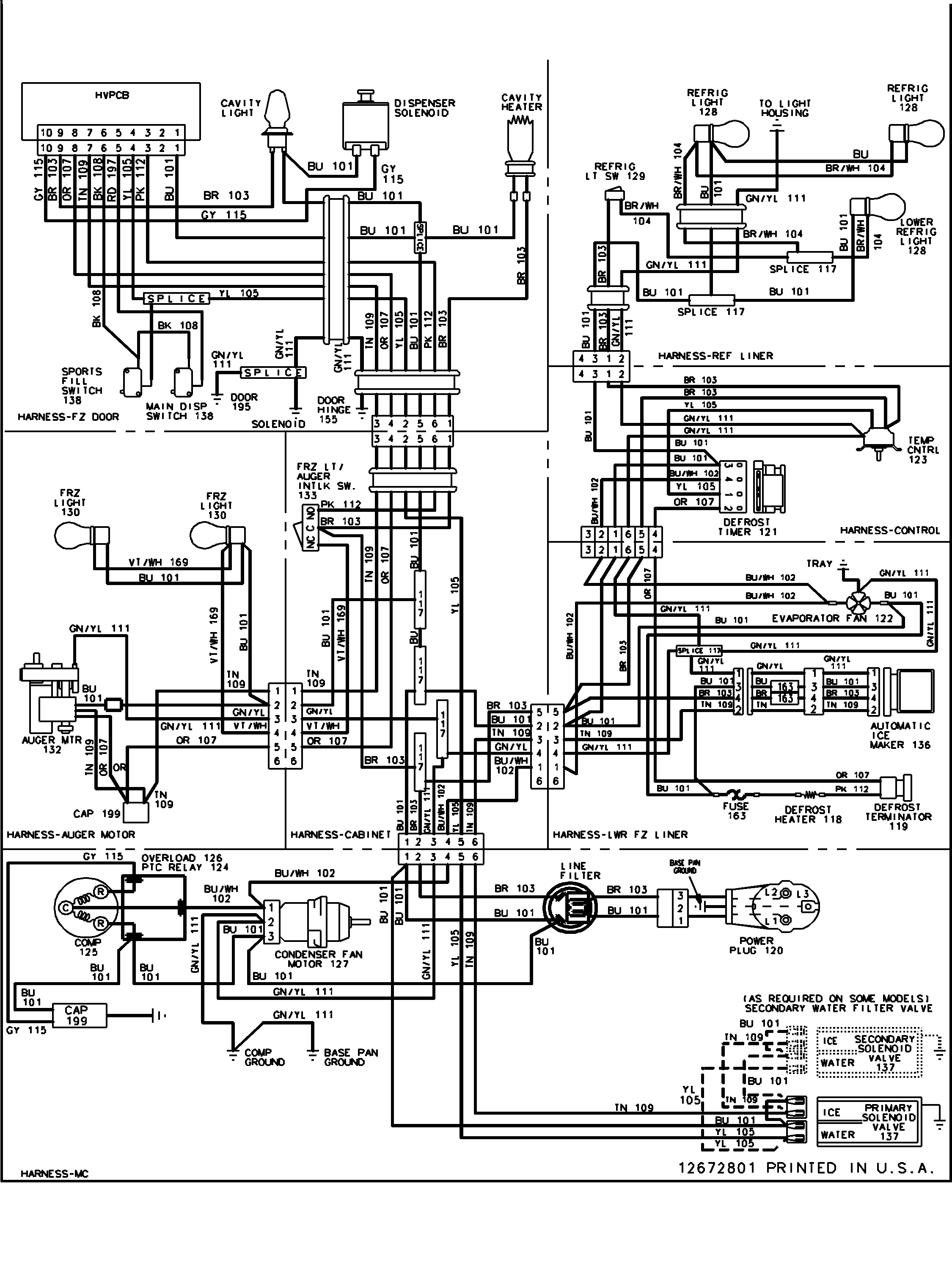Jenn-Air JS2428GEHB wiring information diagram