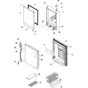 Kenmore 59665239400 refrigerator door diagram