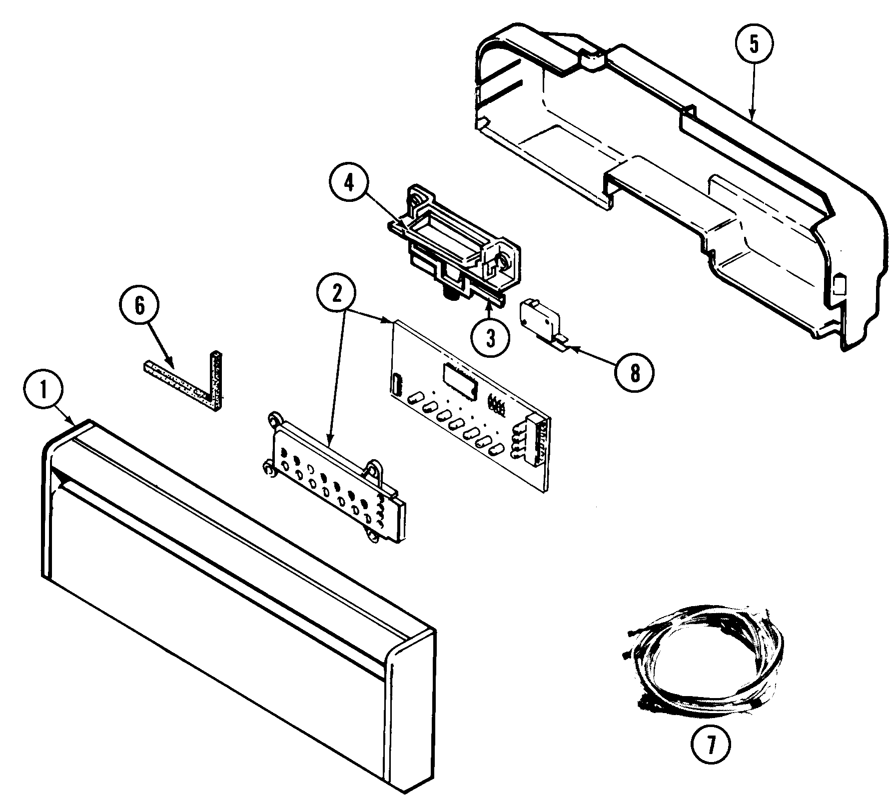 Magic Chef DU40JV control panel diagram
