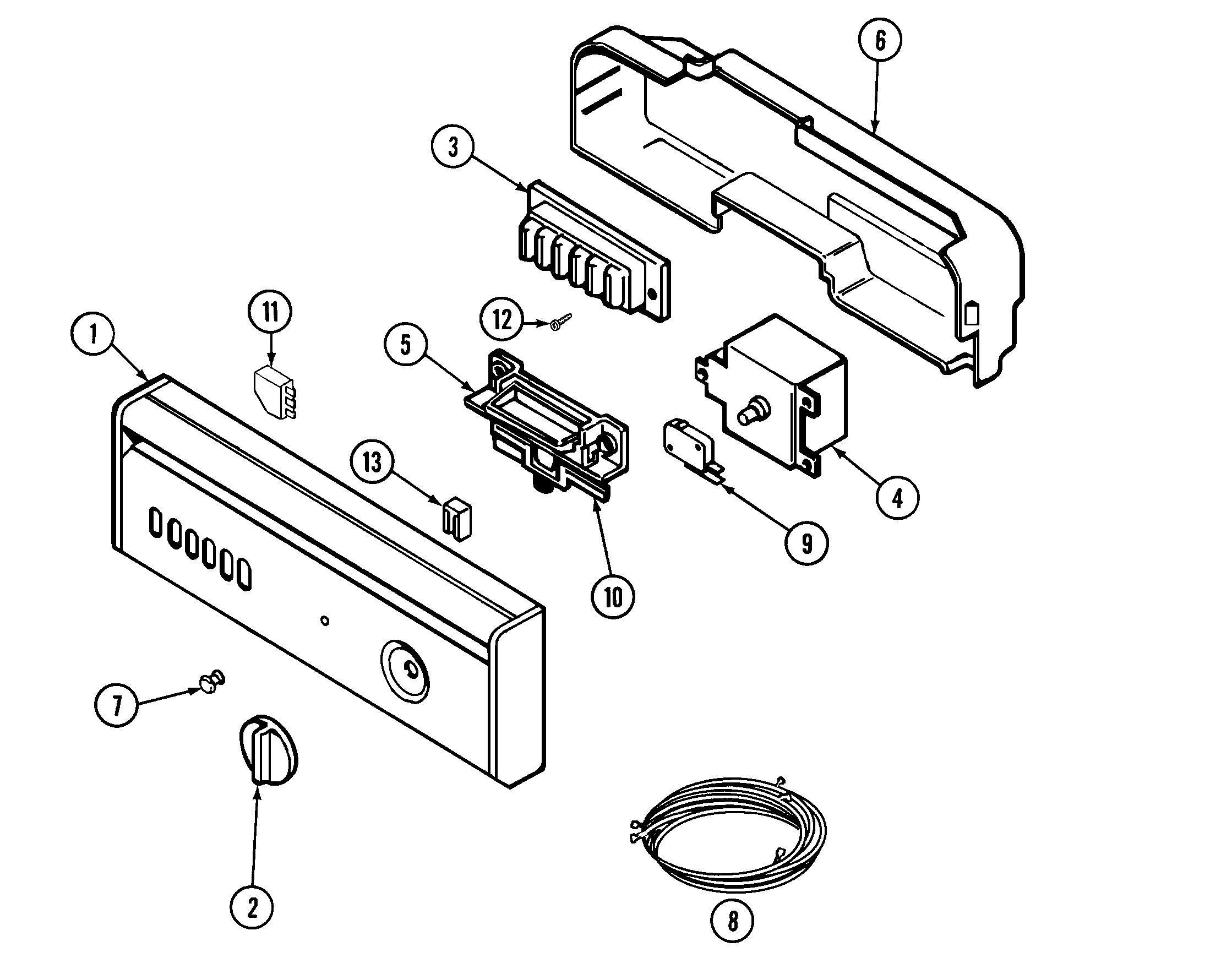 Jenn-Air DW860UQP control panel diagram