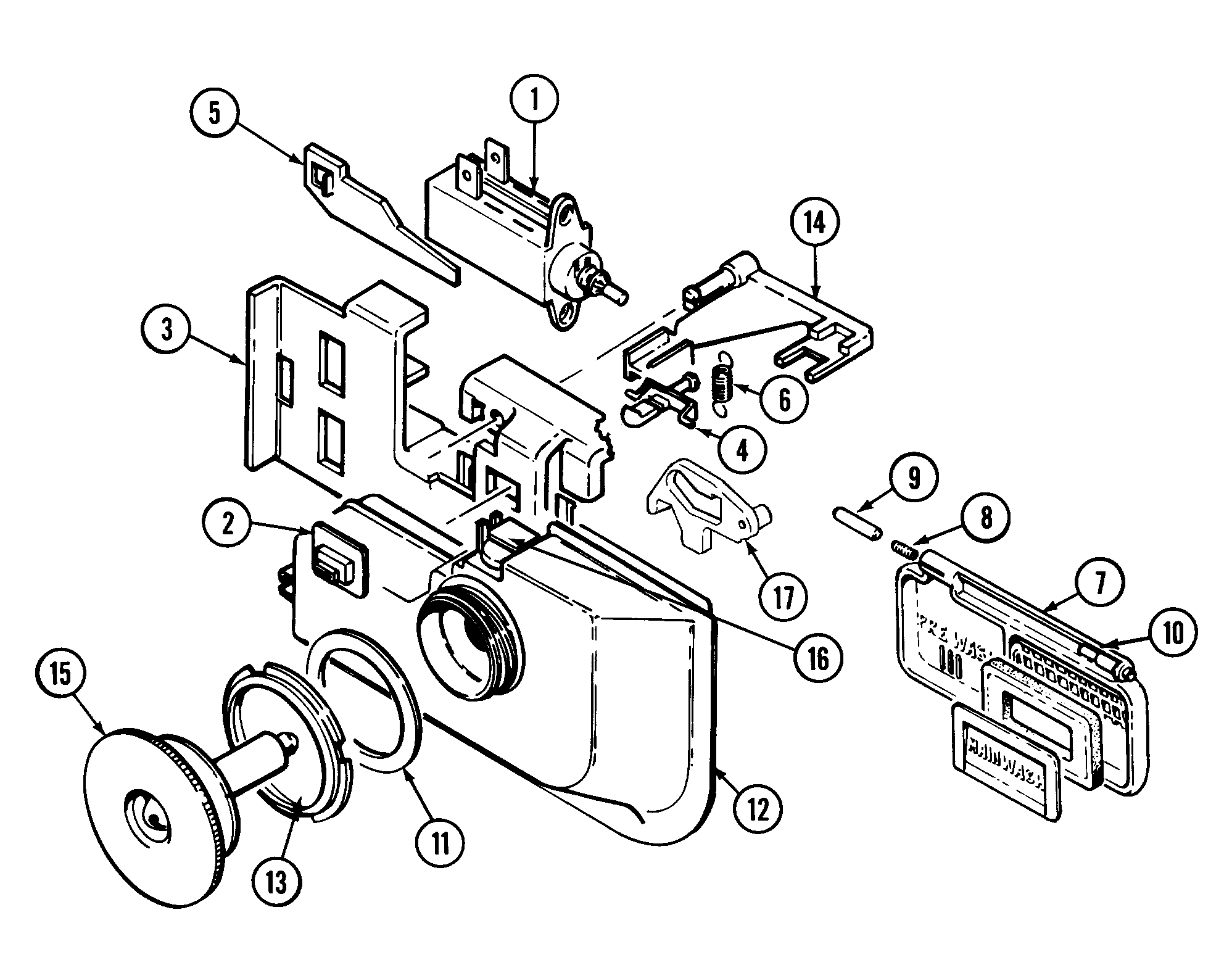 Jenn-Air DW860UQP rinse aid & soap dispenser diagram