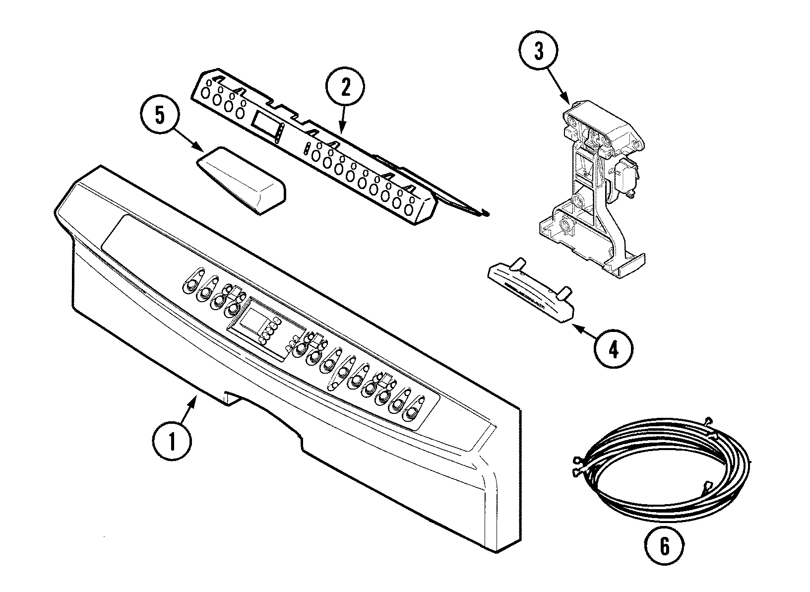 Jenn-Air JDB9910AWW control panel diagram
