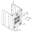 Maytag MDG7657AWQ cabinet-rear diagram