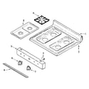 Maytag PGR4405CDS top assembly diagram