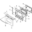 Amana ARHC8700LL-P1142677NLL oven door diagram