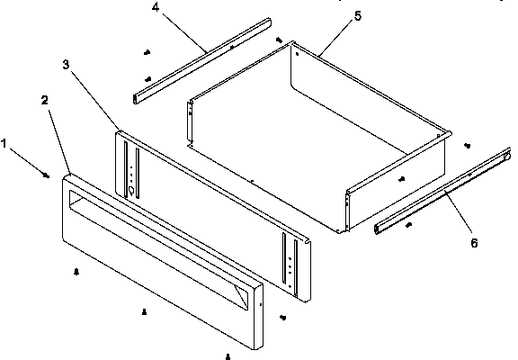 Amana ARHC8700WW-P1142677NWW storage drawer diagram