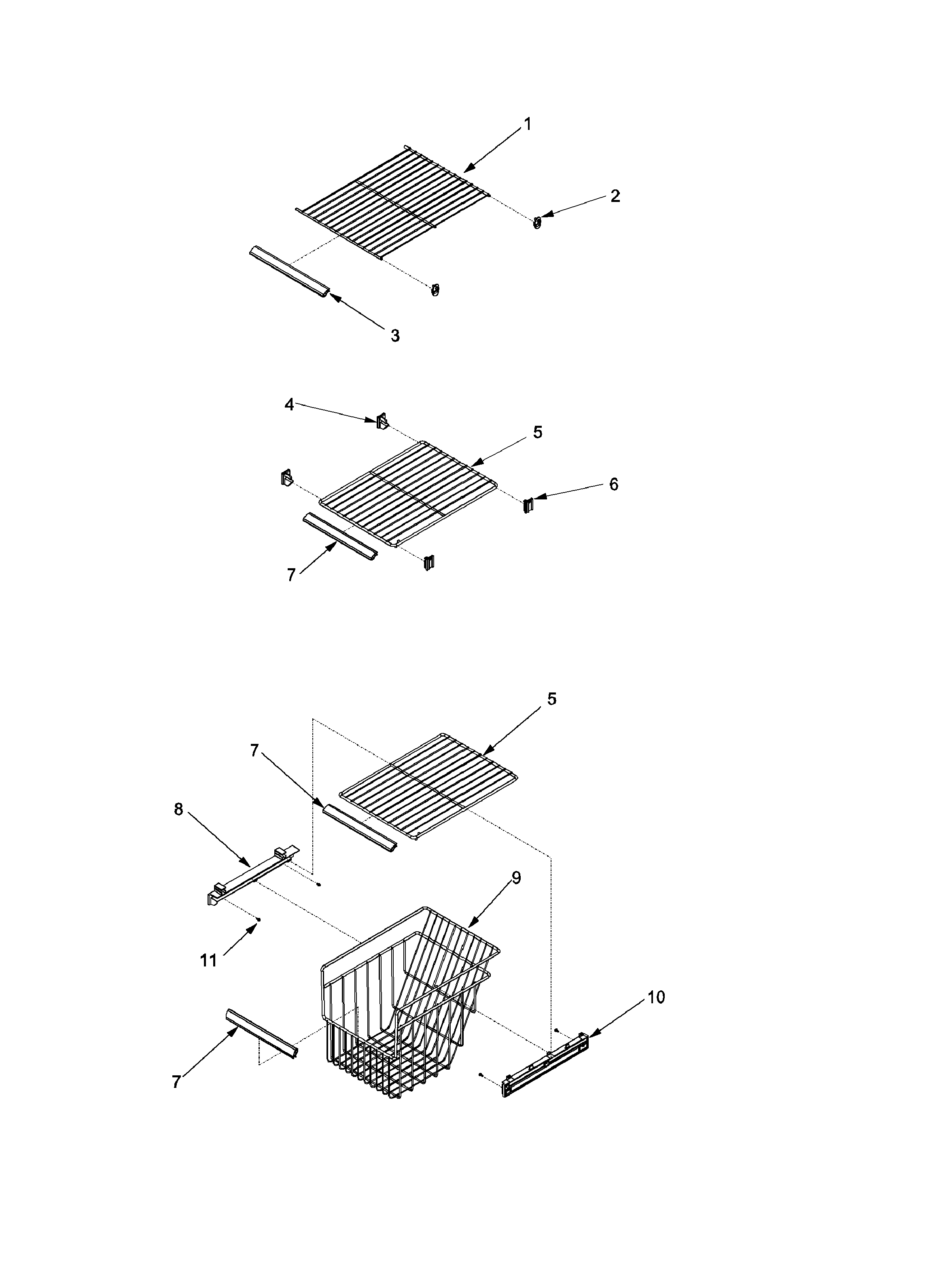 Amana ARS266ZBS-PARS266ZBS0 fz shelf diagram
