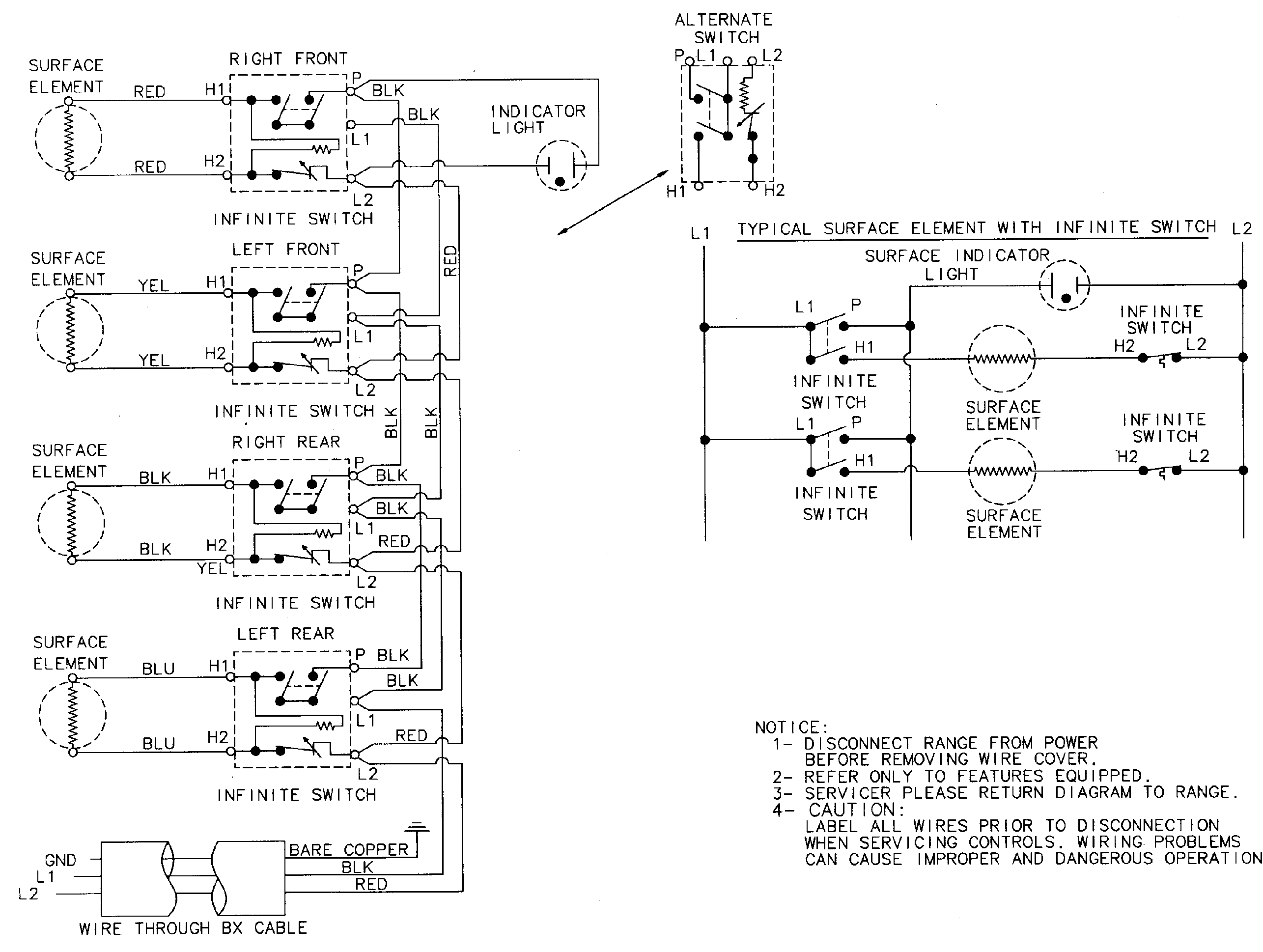 Jenn-Air JEC7430AAW wiring information diagram