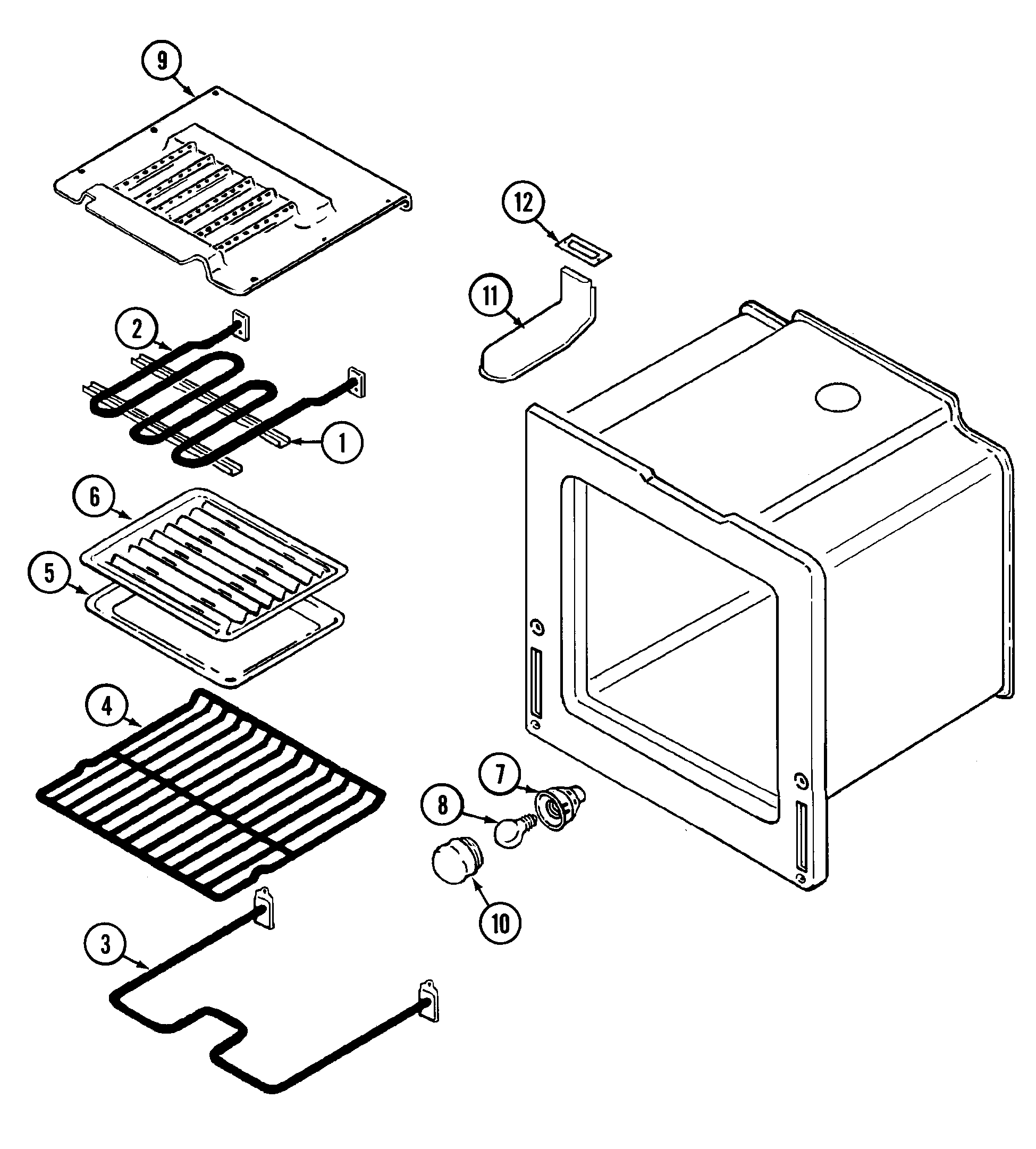 Magic Chef 5892VRA oven diagram