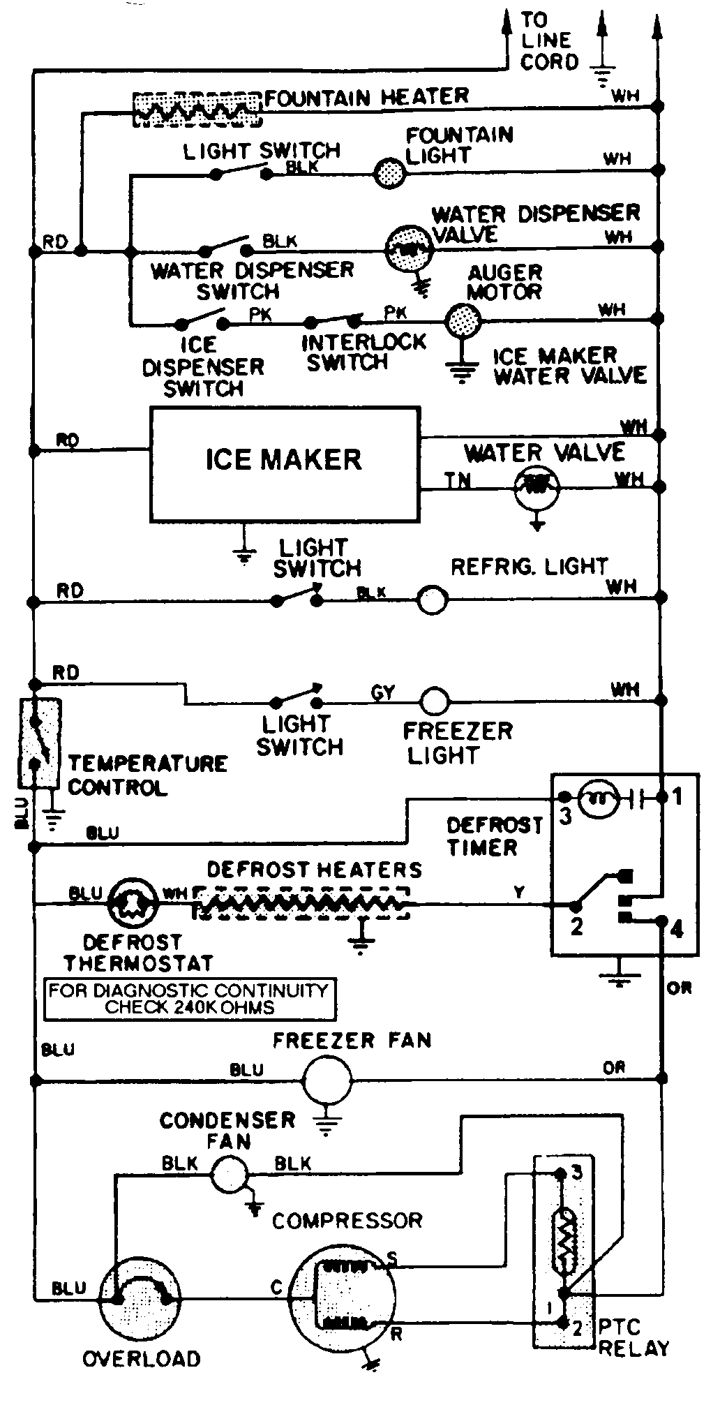 Admiral AS22N8DM wiring information diagram