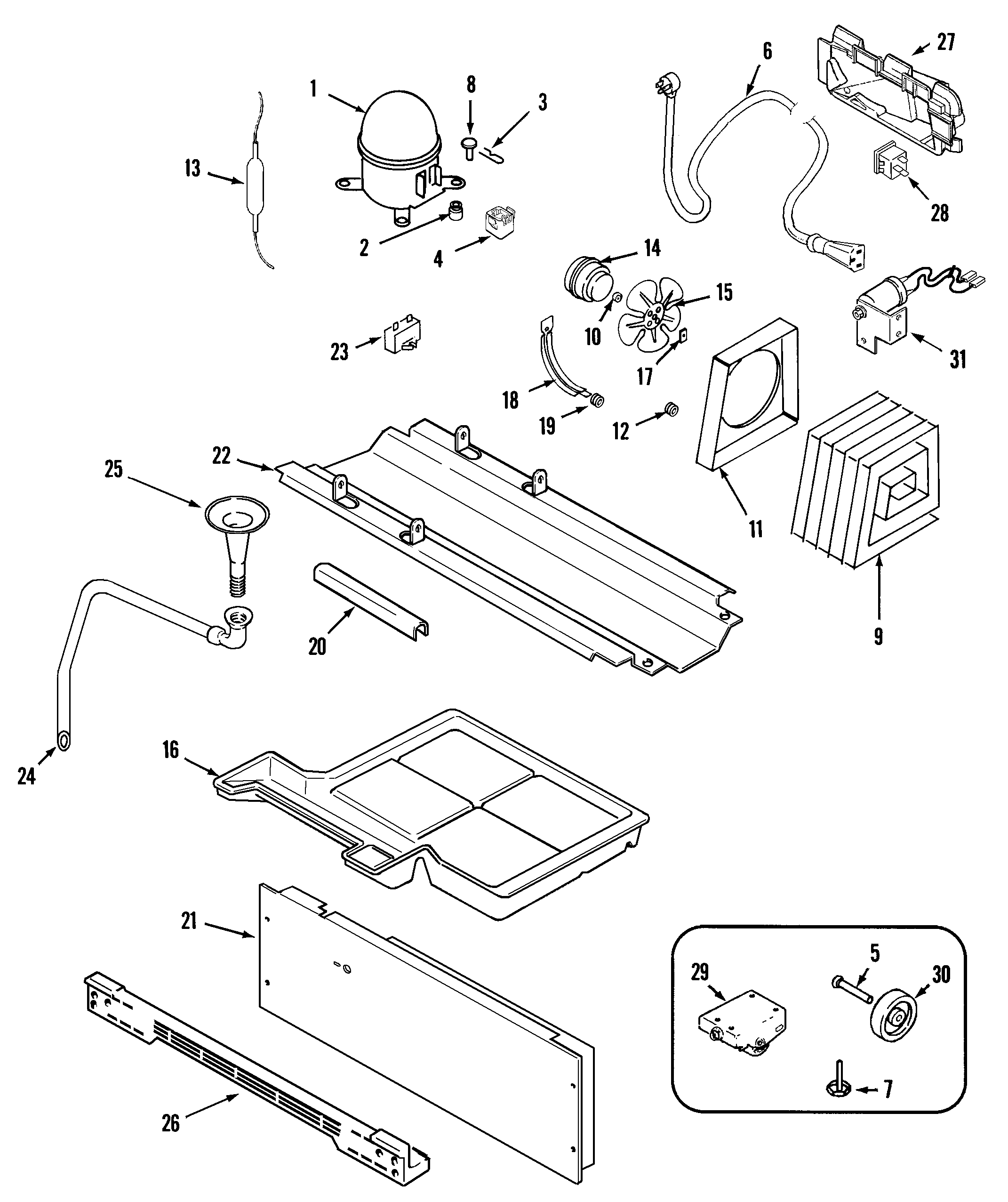 Maytag K3965X0 compressor (rev 18) diagram