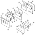 Maytag MGS5870ADC door/drawer (adc) diagram