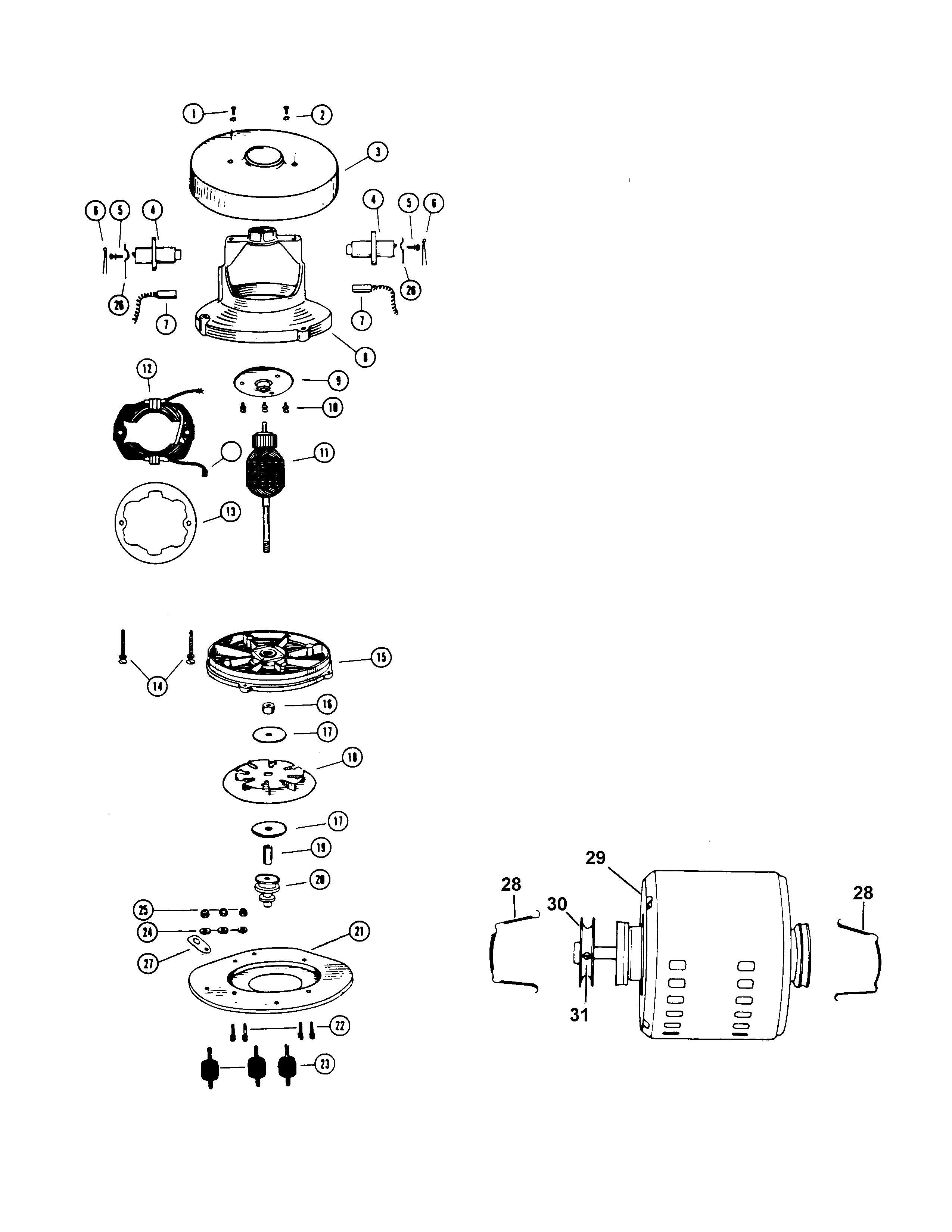 Hoover 0510 motor assembly diagram