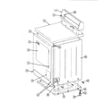 Maytag LDG9701AAW cabinet-front diagram