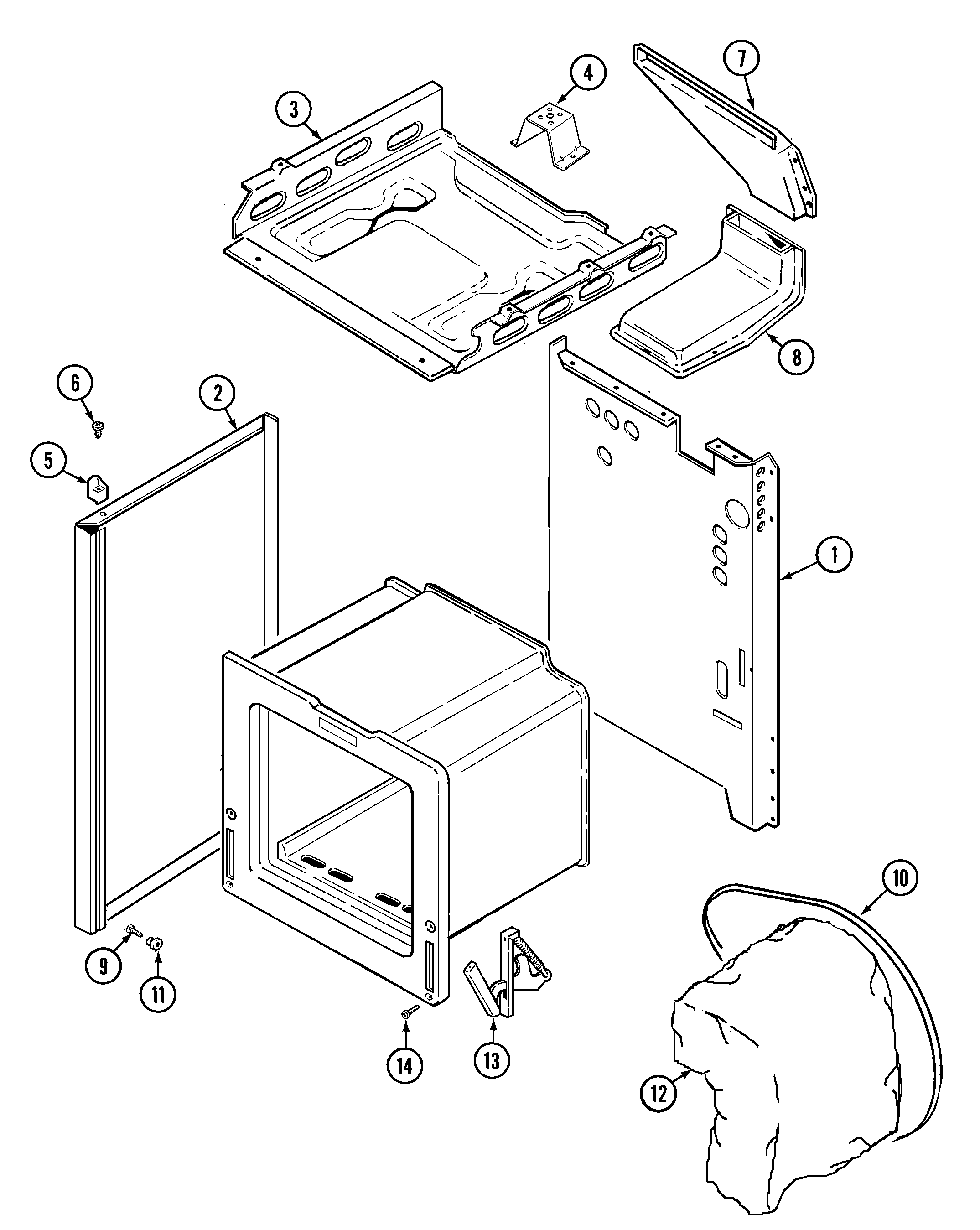 Magic Chef 31100PAW body diagram