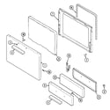 Crosley C31000PAT door/drawer diagram