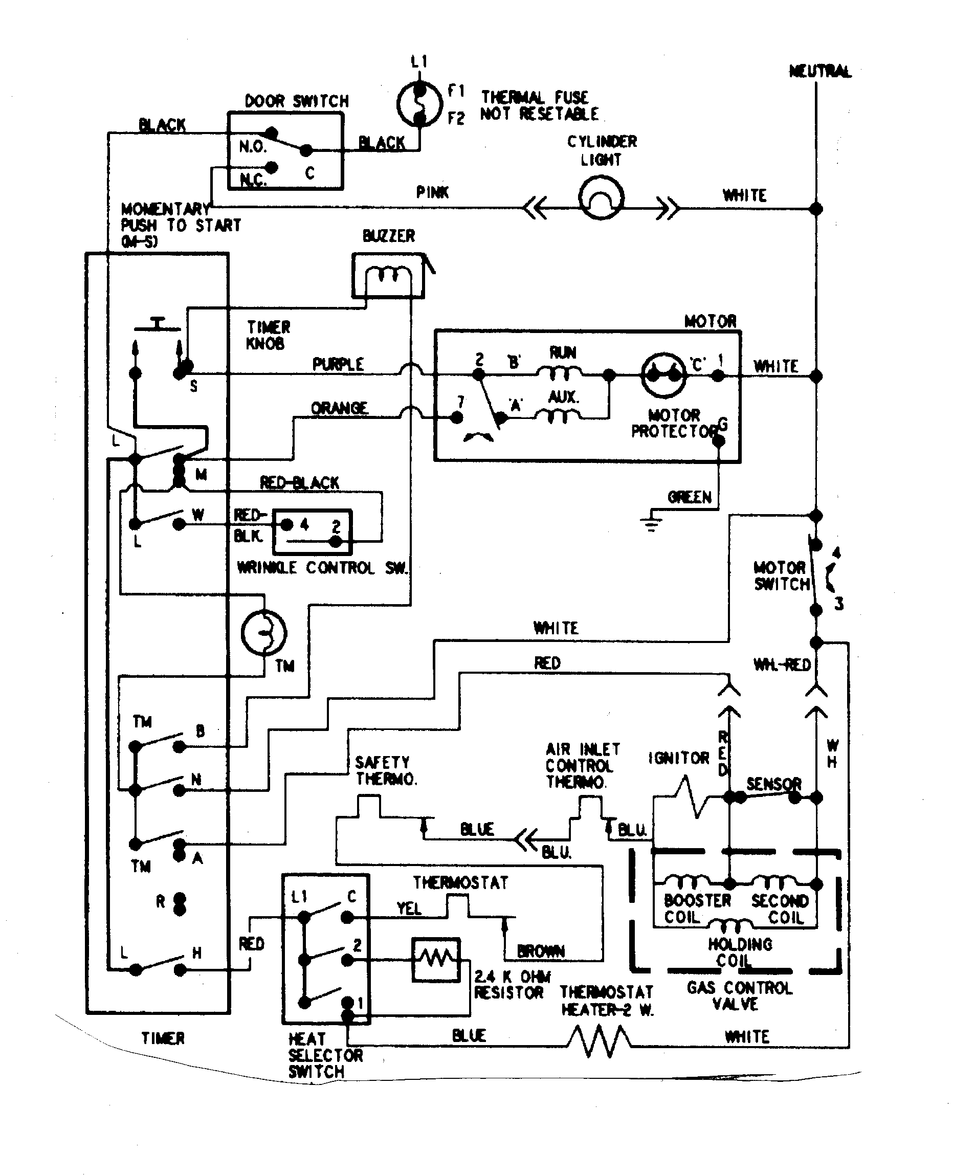 Maytag PYG3200AWW wiring information diagram
