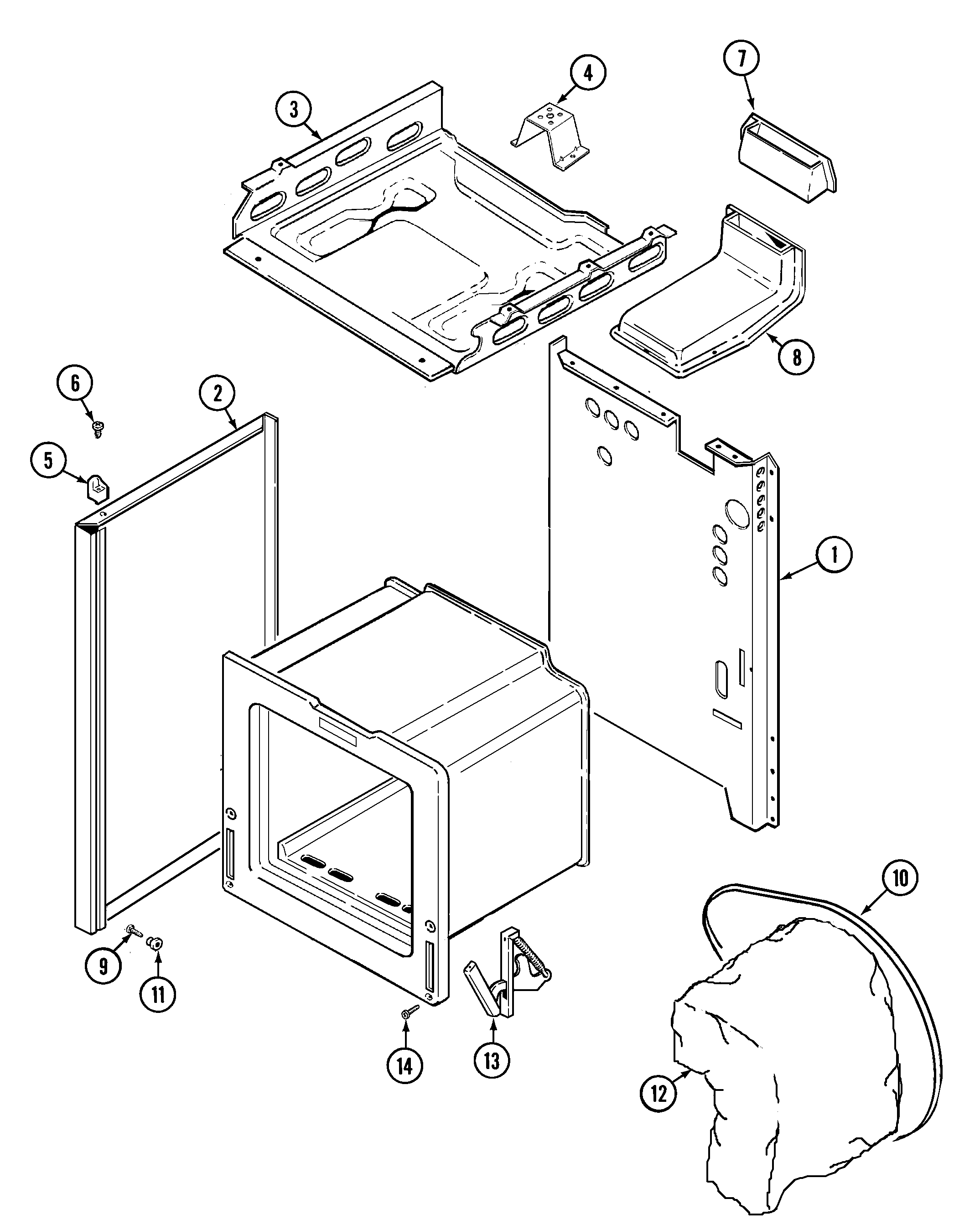 Crosley C31000PAWP body diagram