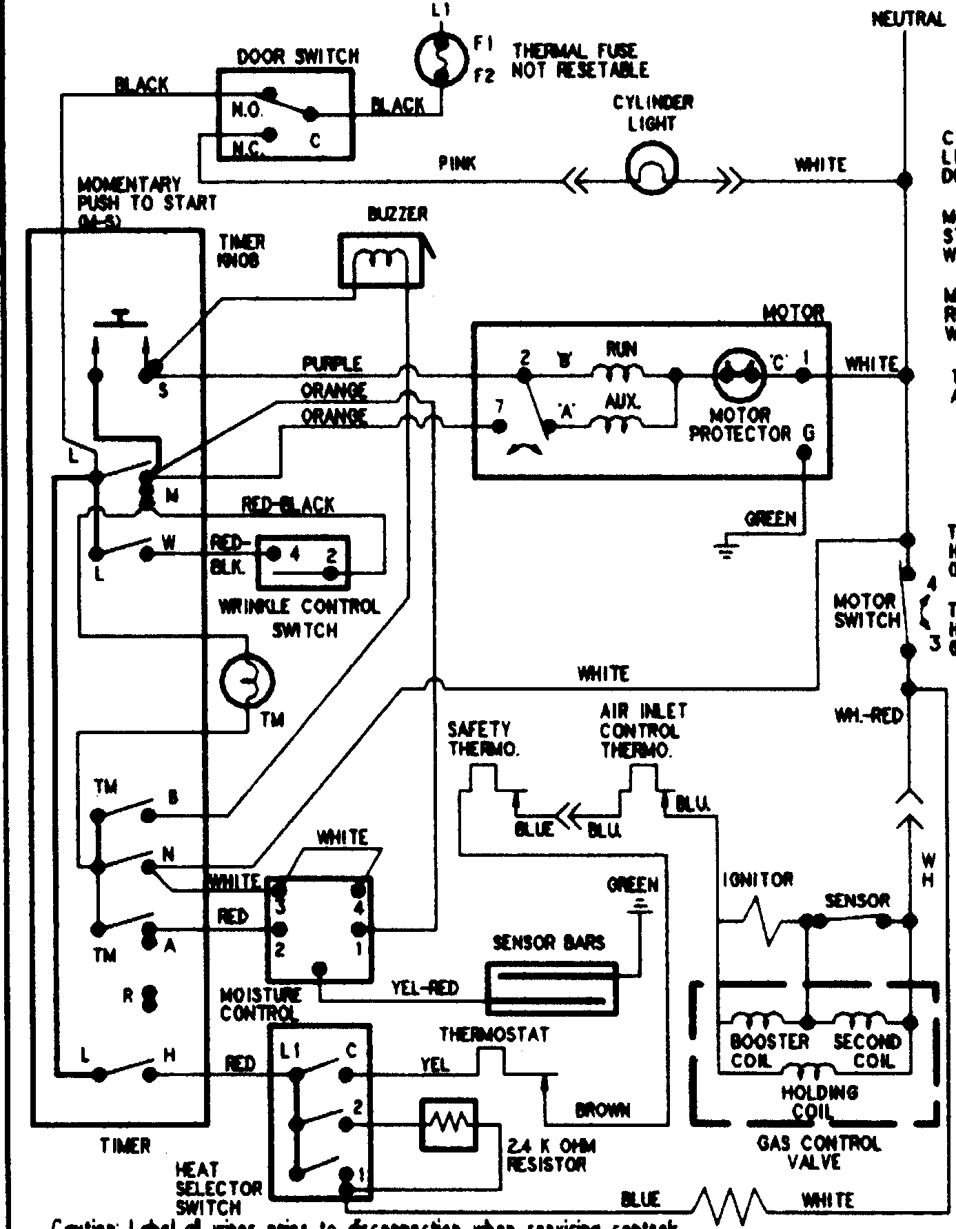 Maytag PYG4500AWQ wiring information diagram