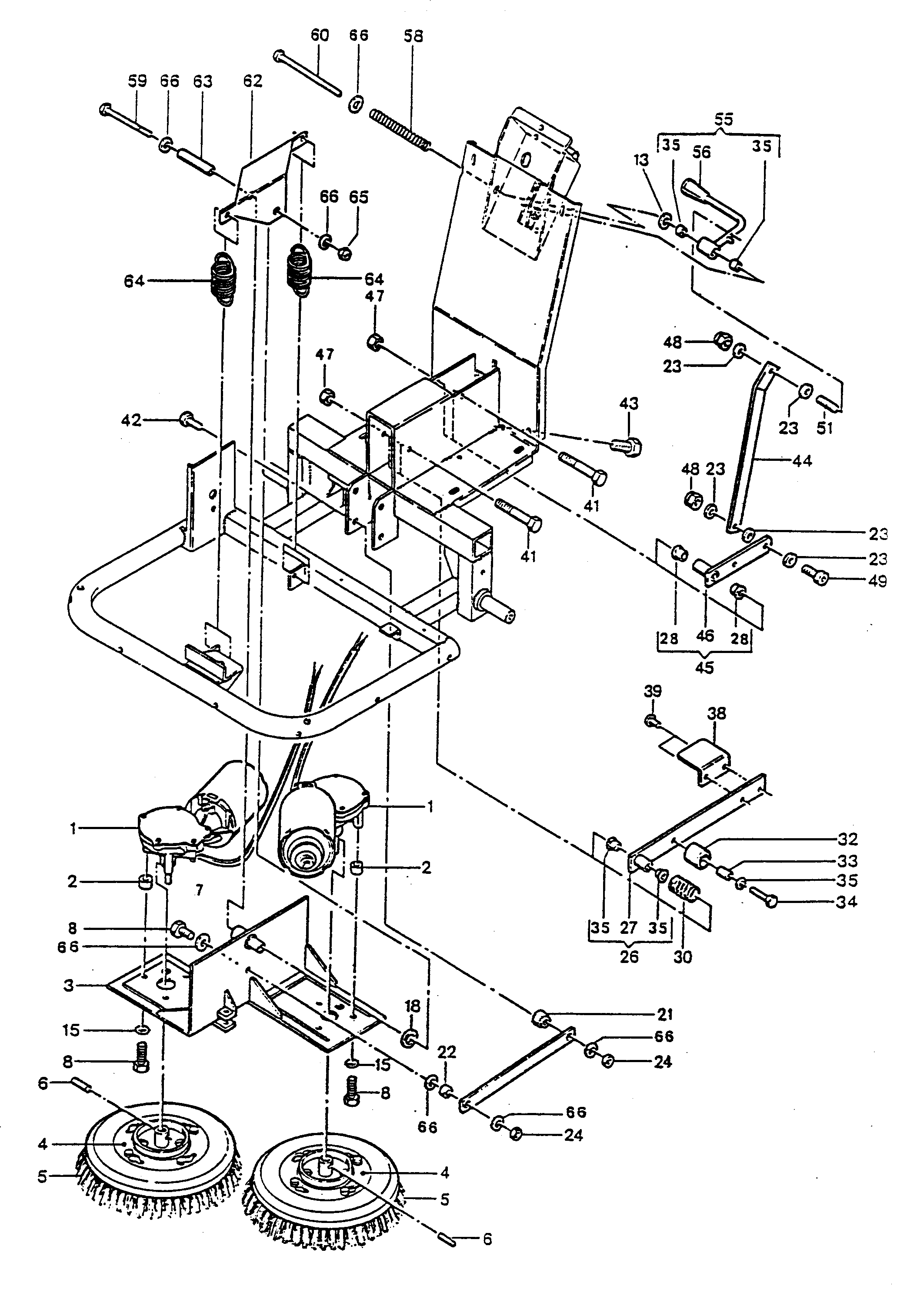 Hoover 0916T handle diagram
