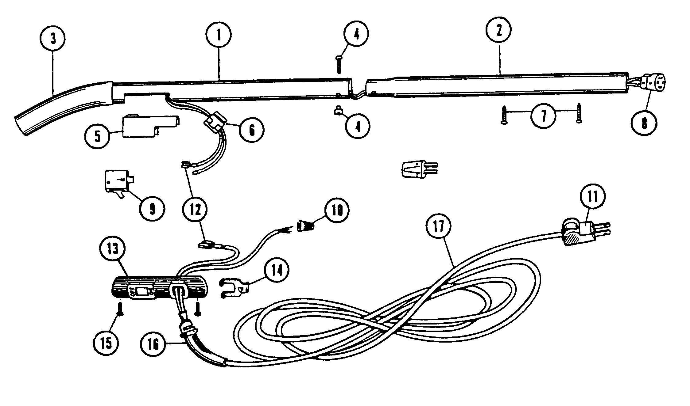 Hoover 1062 handle diagram