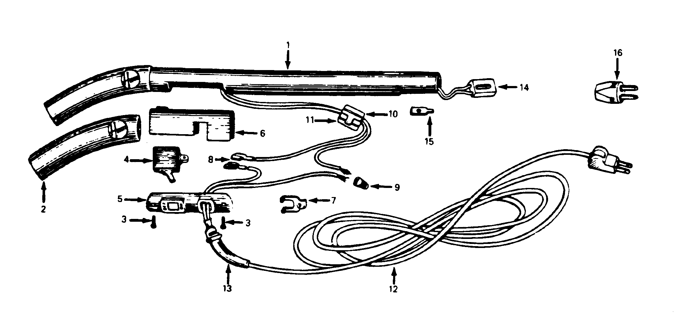 Hoover 1100 handle diagram