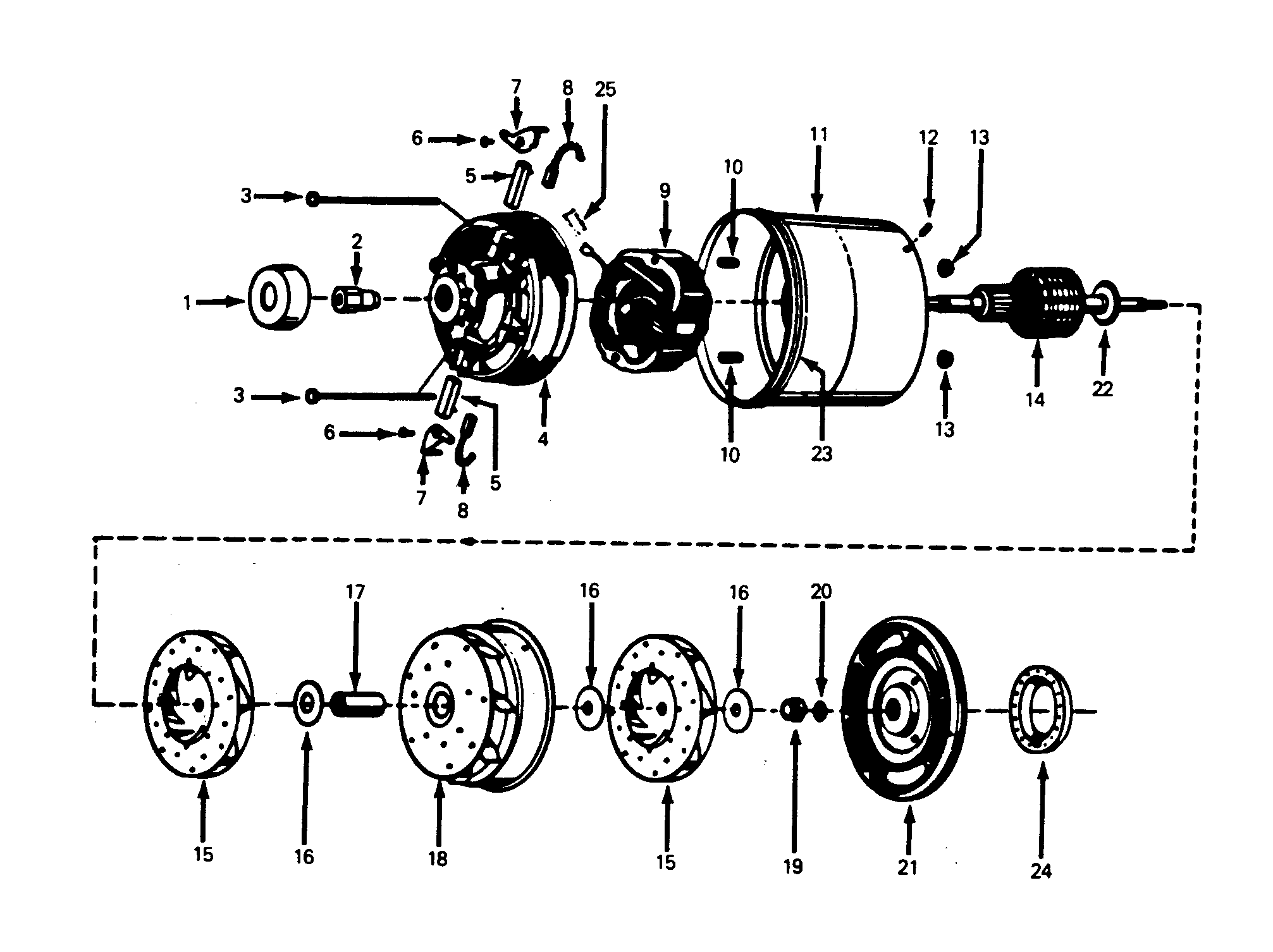 Hoover 1100 motor assembly diagram