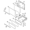 Magic Chef CPL1110ADT door/drawer diagram