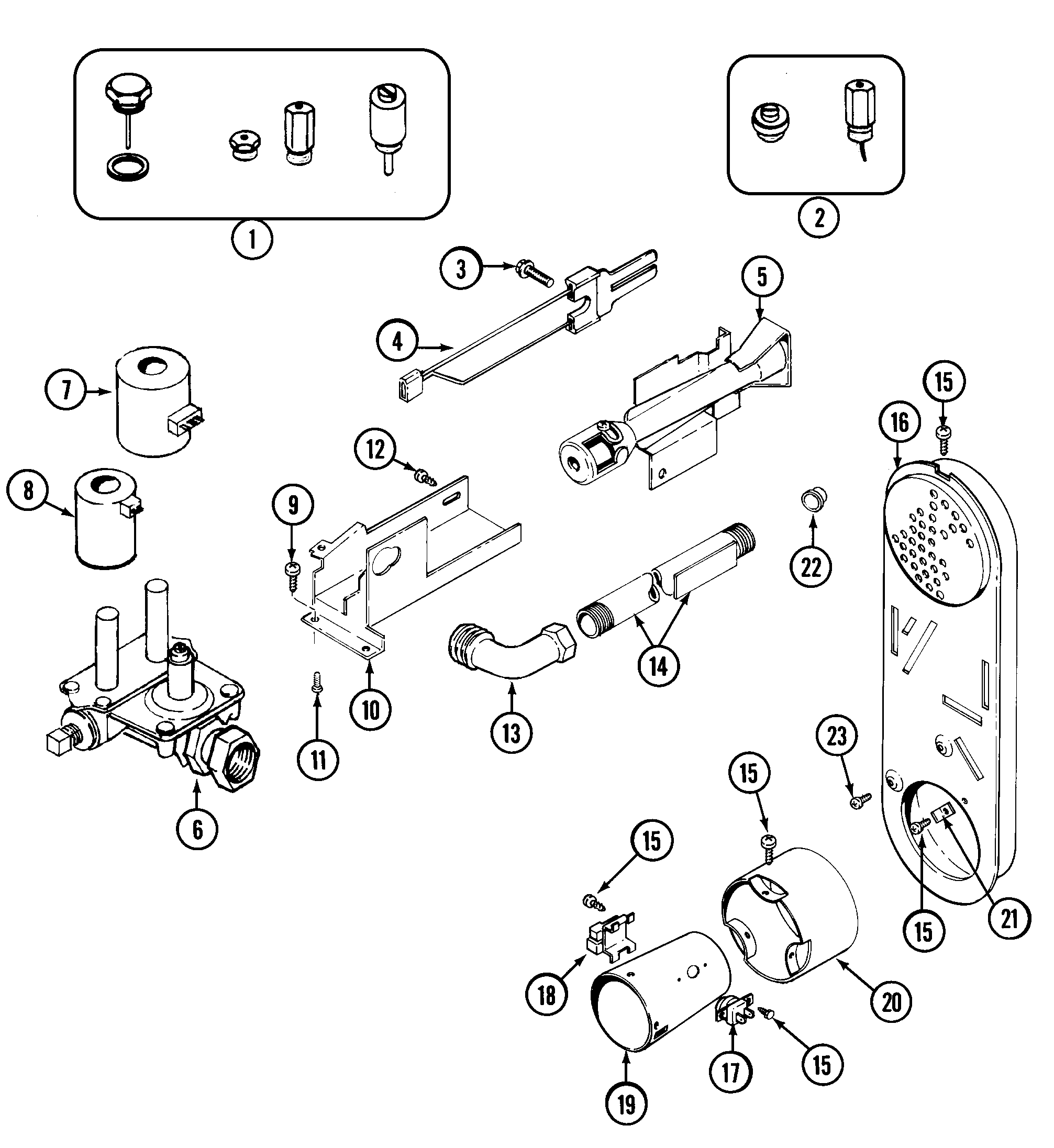 Maytag MDG8506AWW gas valve diagram