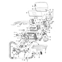 Hoover U5395-900 motor, cleaningtools, handle, outerbag diagram