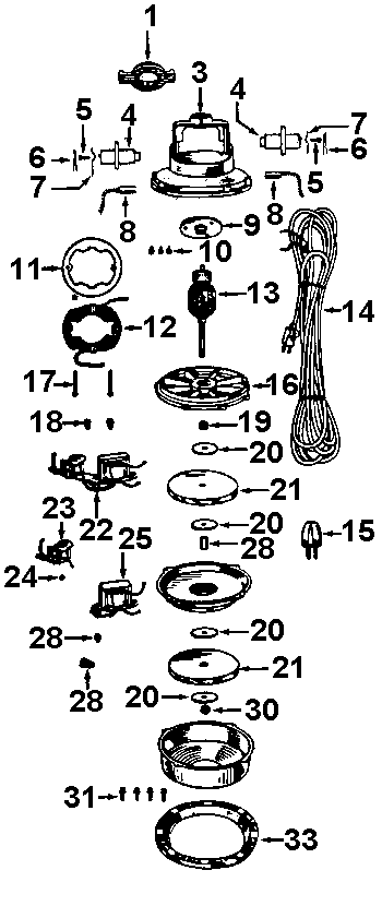 Hoover 845 motor assembly diagram