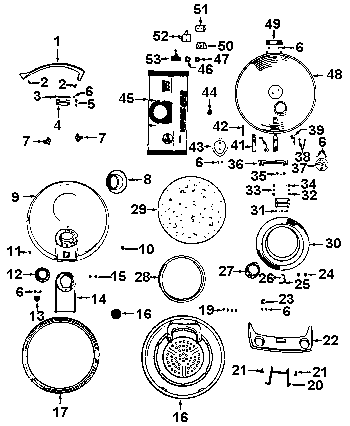 Hoover 86 mainhousing diagram