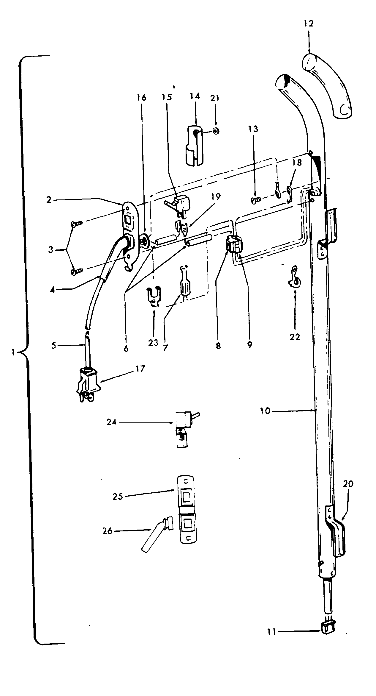 Hoover 91 handle diagram