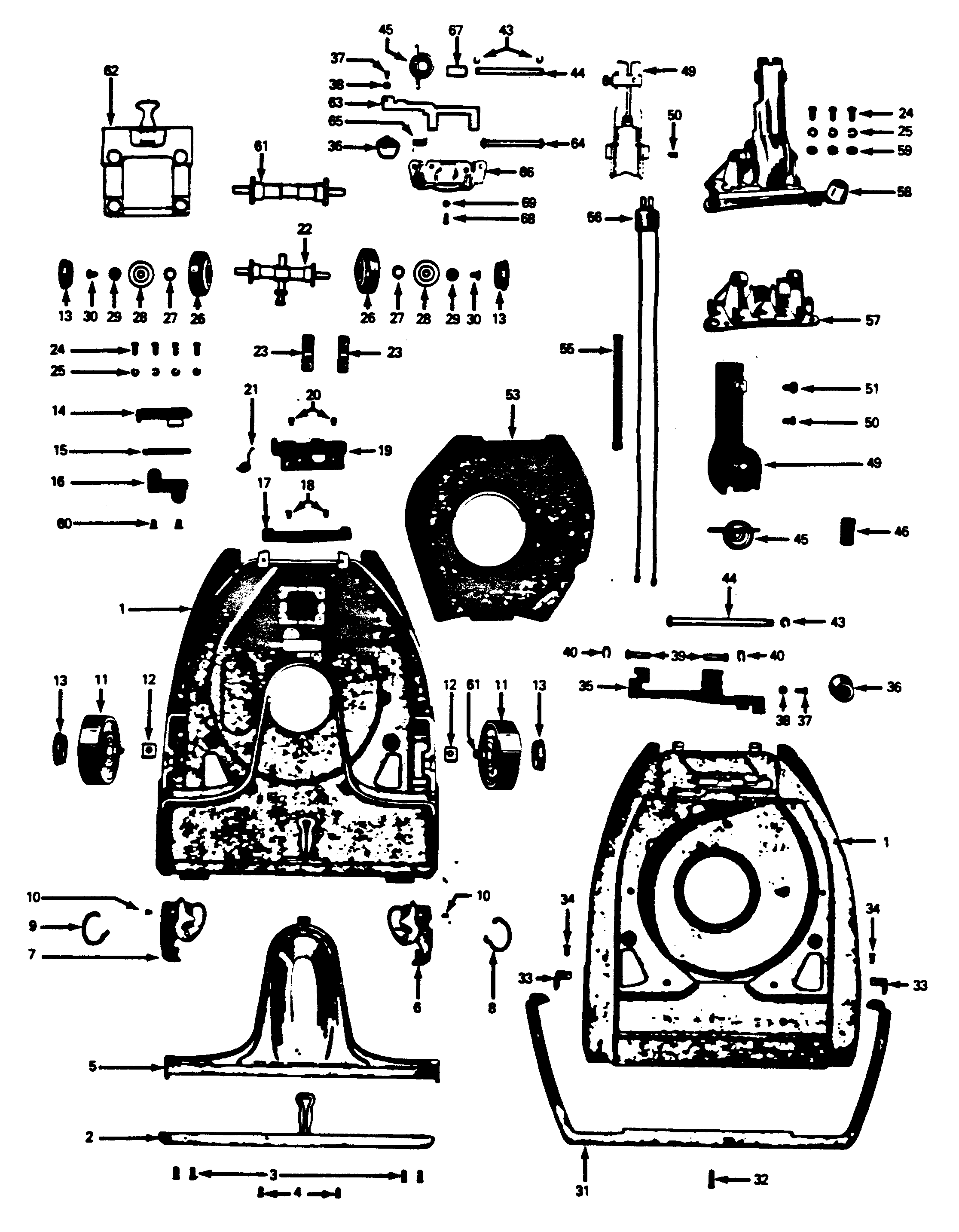 Hoover 91 mainbody diagram