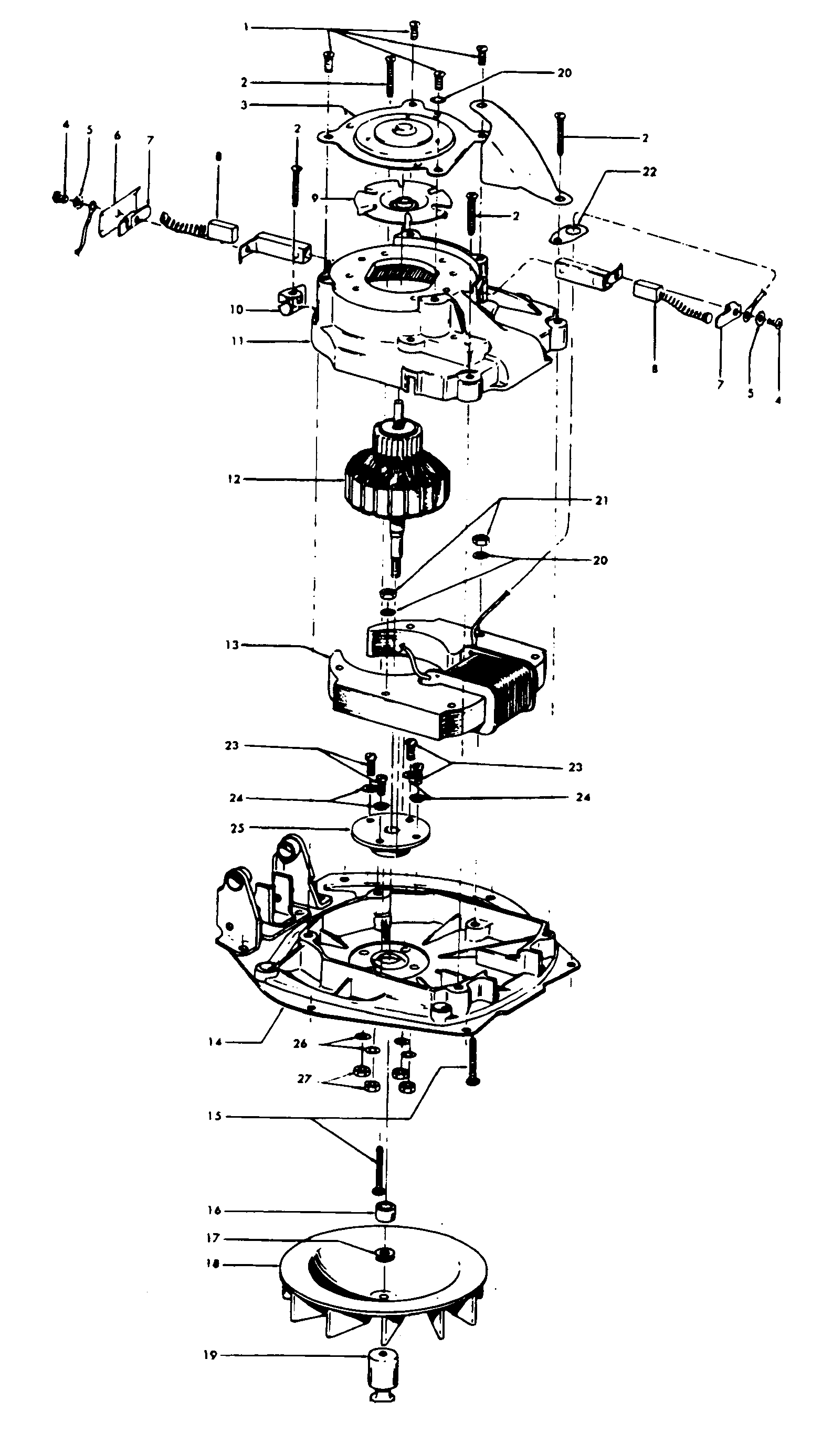 Hoover 91 motor assembly diagram