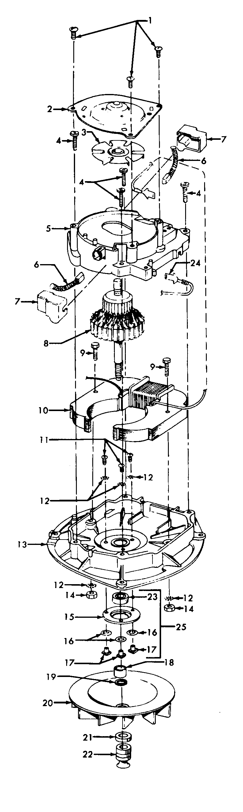 Hoover C1121--- motor assembly diagram