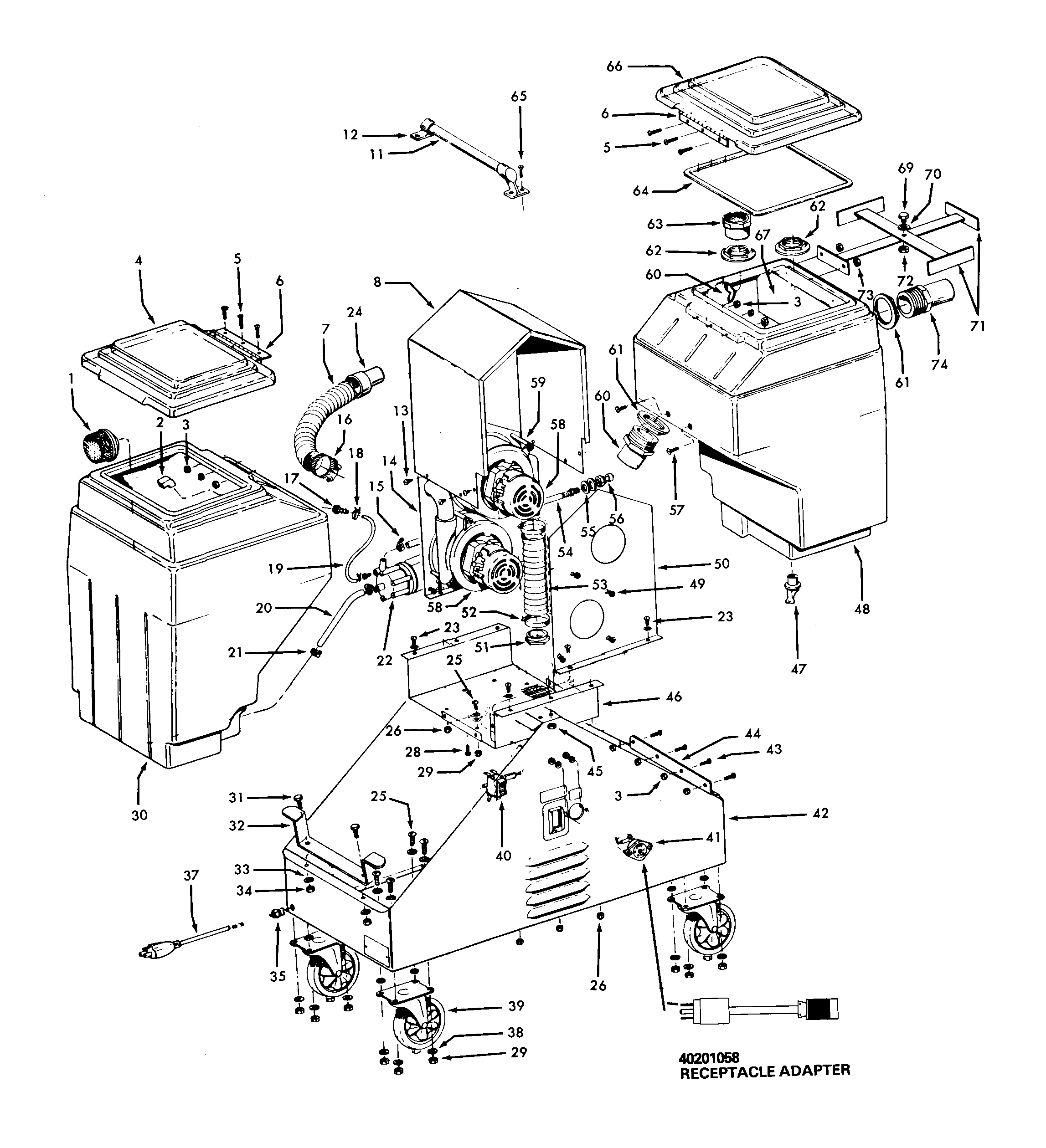 Hoover C3005001 mainbody diagram